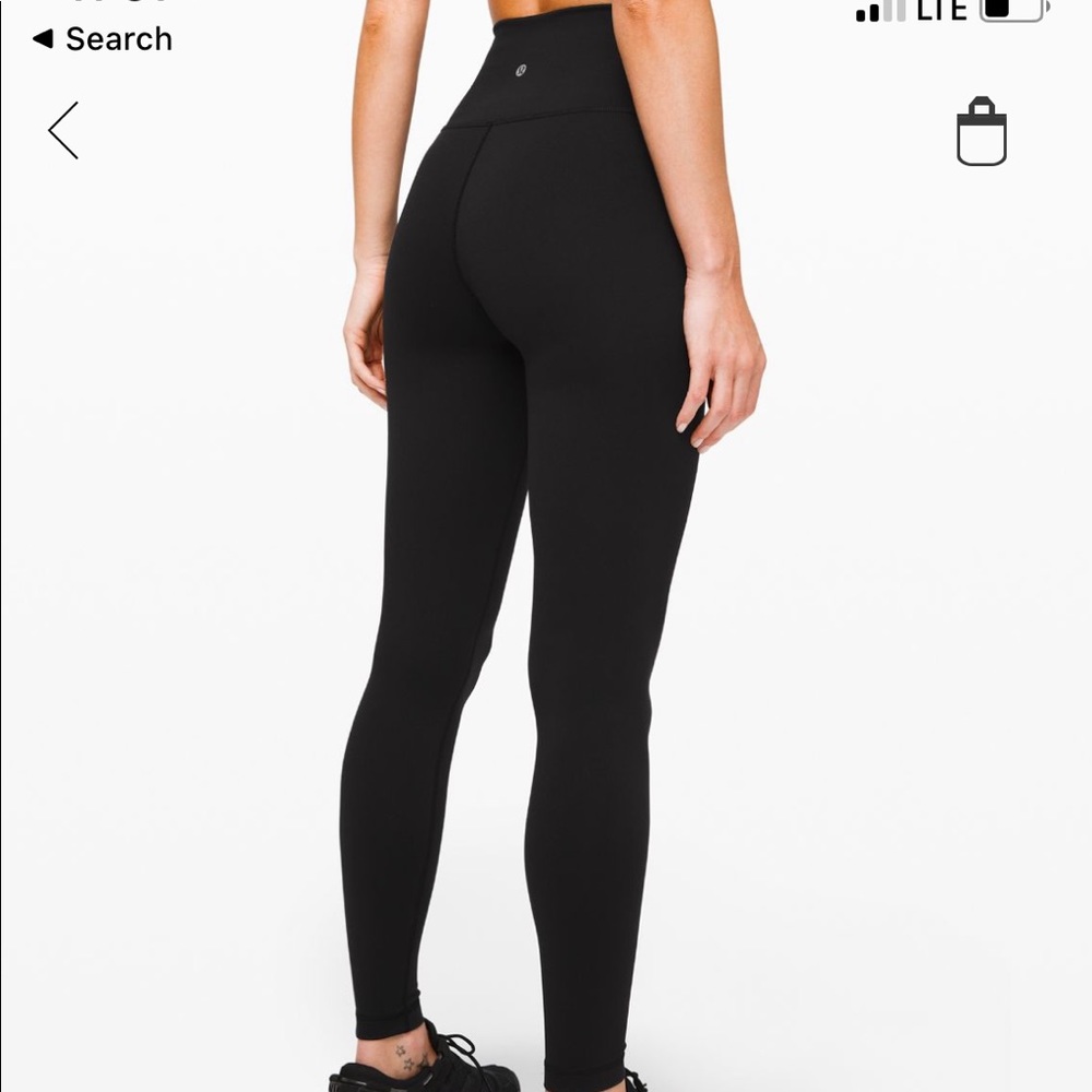 Lulu lemon wunder  under full on luon fabric